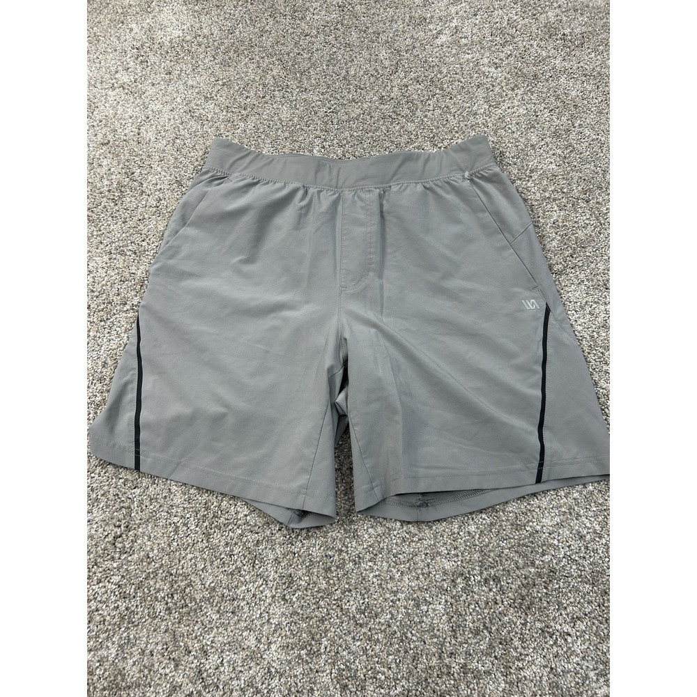 VRST Shorts Mens Medium Gray Stealth‎ 7 Inch Inseam Lined Woven Training Running
